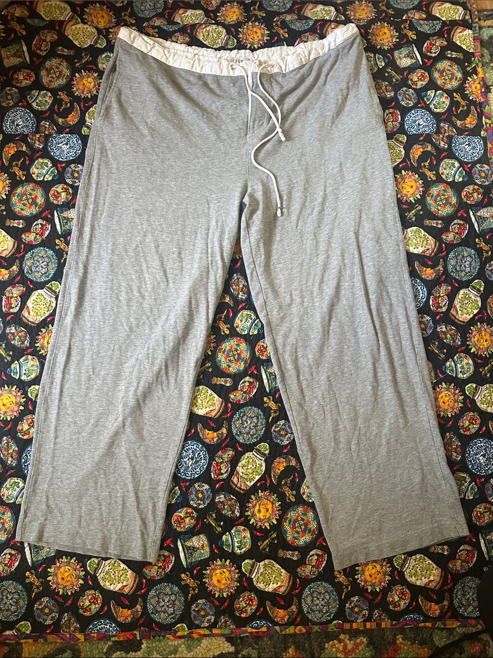 J. Crew Light Gray Drawstring Sweatpants EUC